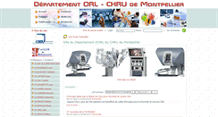 Desktop Screenshot of chru-orl-montpellier.com
