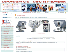 Tablet Screenshot of chru-orl-montpellier.com